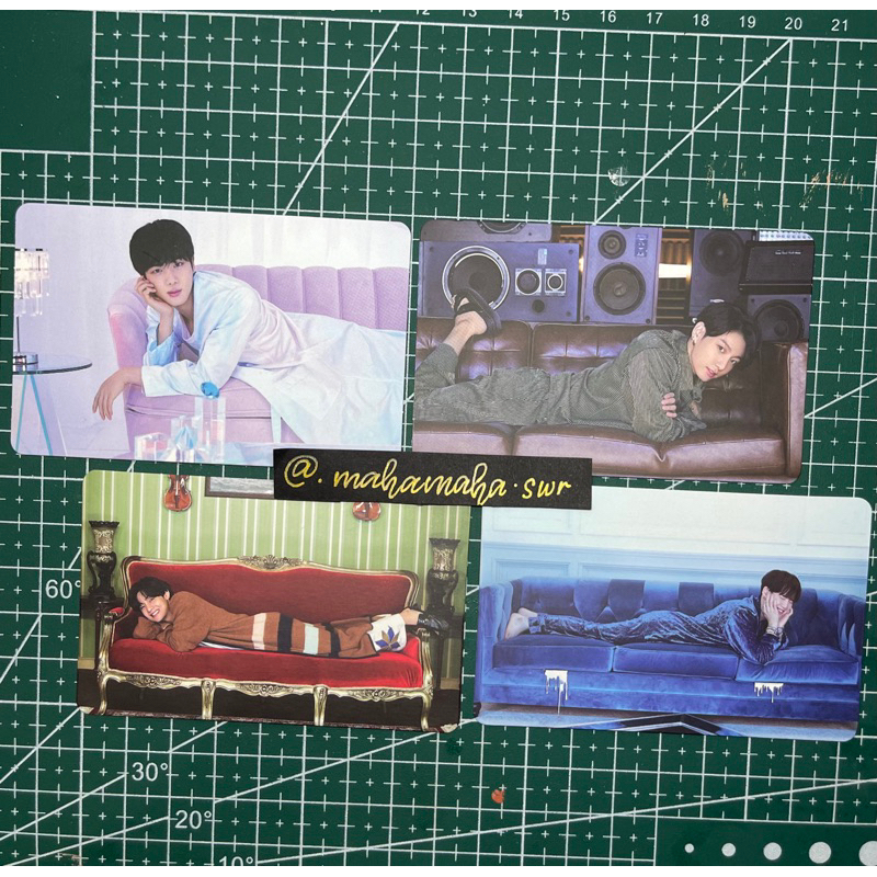 Photocard BTS rebahan BE album essential deluxe jin taehyung Jungkook Yoongi ( pc only bangtan kim v