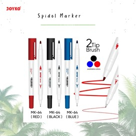 

Spidol / Spidol Marker / Spidol Marker MK-64 Joyko Dual Tip / Spidol Marker MK-64 Joyko Water Based ( Pcs )