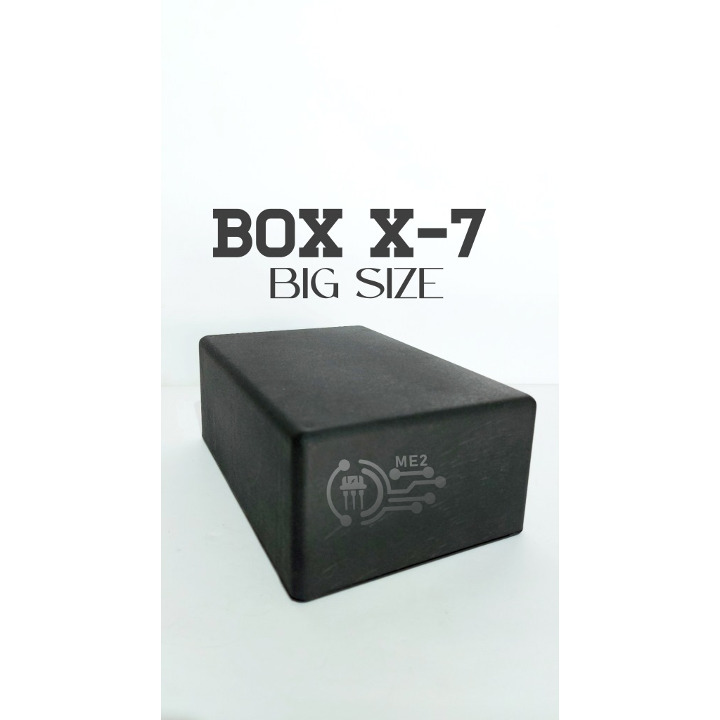 Box Hitam Plastik X7 Jumbo Hitam Elektronik Ukuran 22 x 14 x 8 cm