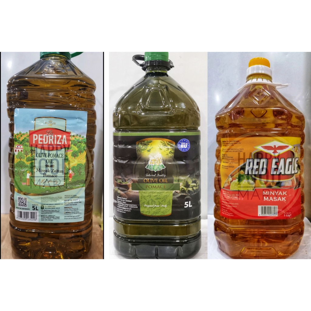 

[PROMO] RED EAGLE MINYAK MASAK 5 LITER/LA PEDRIZA OLIVE POMACE OIL/MINYAK GORENG ELANG MERAH/MINYAK KACANG TANAH/PEANUT OIL/COOKING OIL/MINYAK ZAITUN STAR VILLAGE