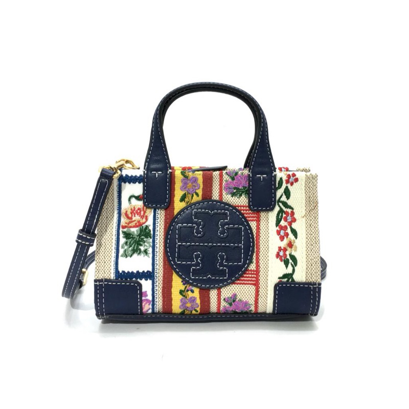 TB Ella Webbing Patchwork Micro Tote Bag