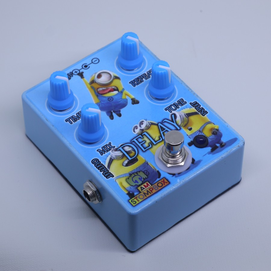 Efek AM Stompbox DELAY murah untuk gitar , bass , vocal , mic , biola effect