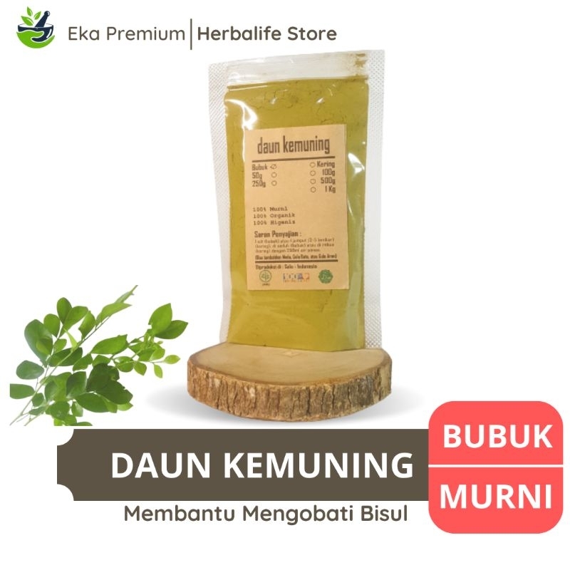 

DAUN KEMUNING BUBUK Kering Asli Ramuan Rempah Herbal Murni Jamu Minuman Tradisional Simplisia Murraya paniculata