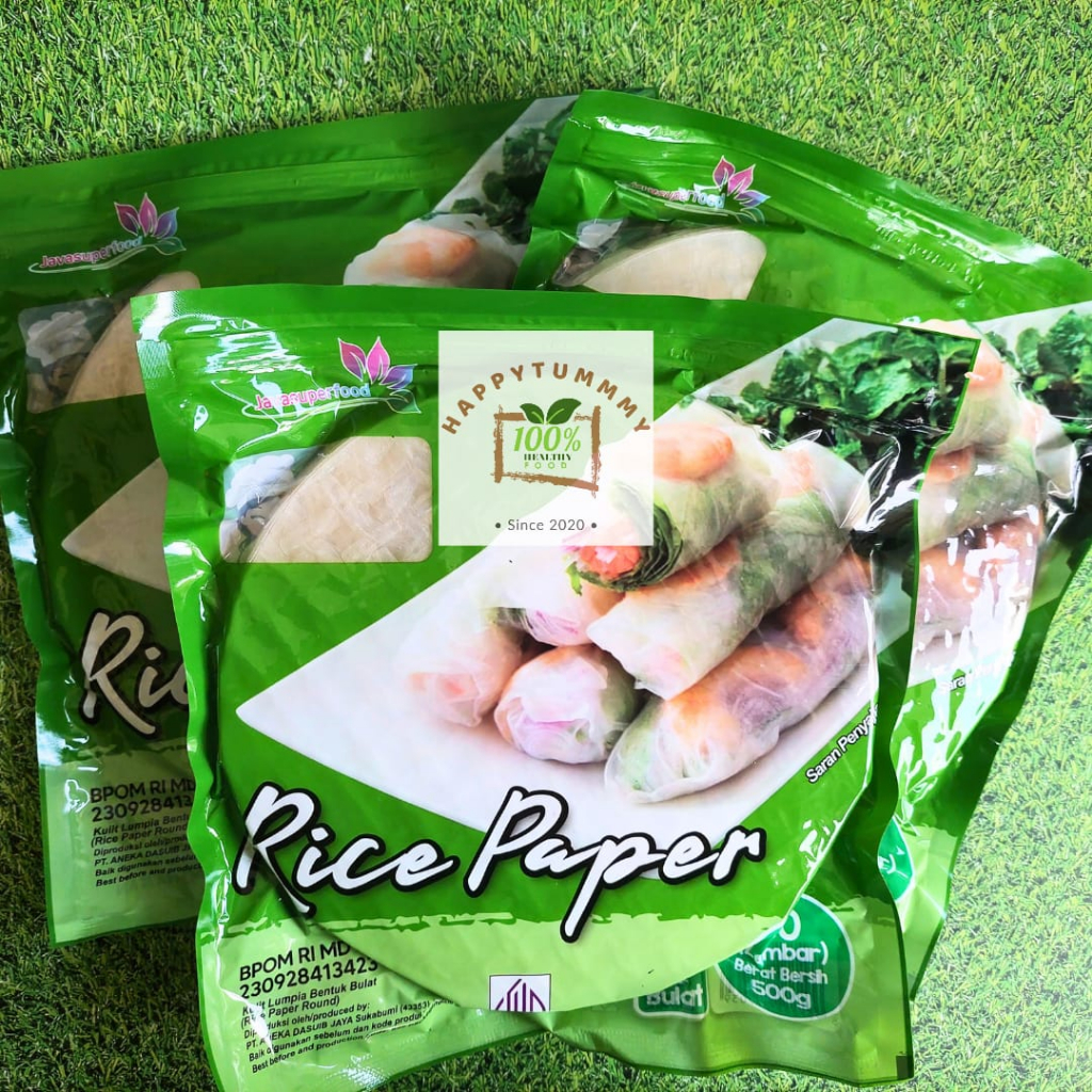 

HPT - JAVA Rice Paper Bulat isi 5 10 20 Lembar/Banh Trang High Quality Rice Paper / Kulit Lumpia Vietnam Rice Paper (halal)/ rice roll spring roll