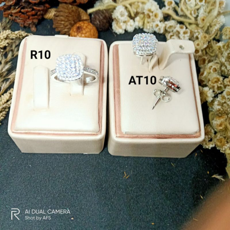 Anting Tusuk Kotak Full Permata by Olla Shopping Depok