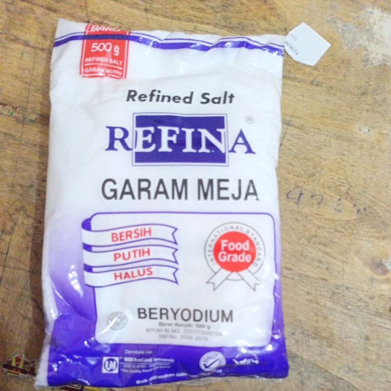 

Refina garam meja beryodium 500g