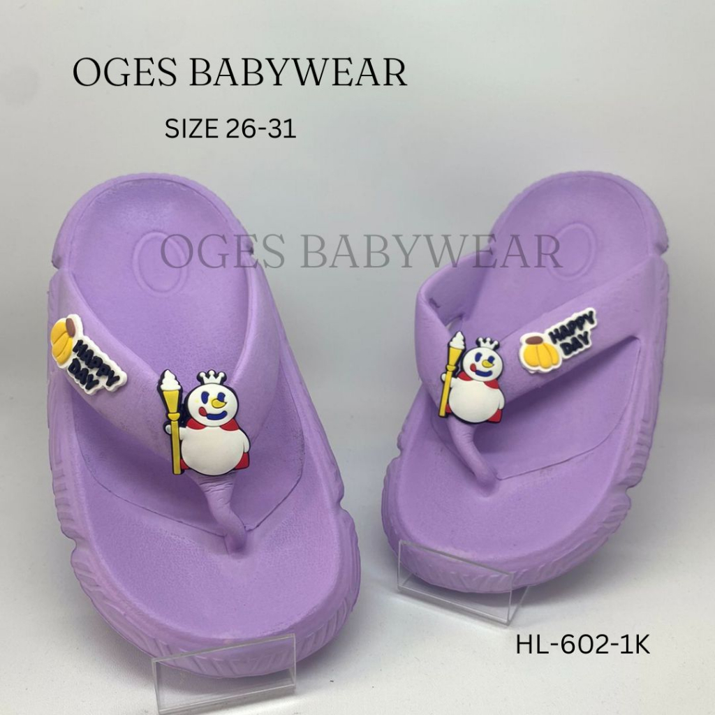 Sandal Jepit Anak Perempuan Mixuee Karet Usia 2 3 4 5 Tahun