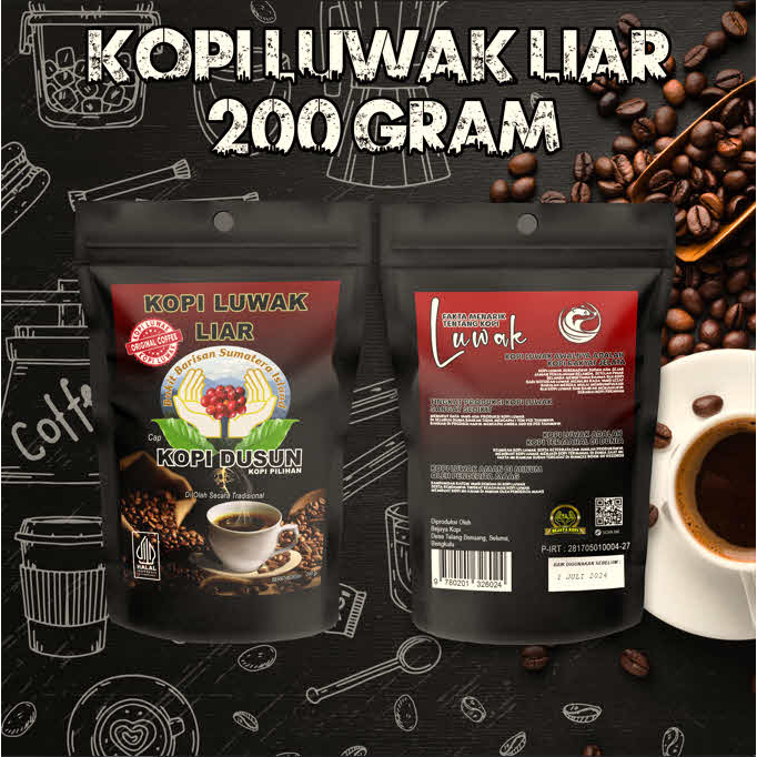 

KOPI LUWAK LIAR BRAND KOPI DUSUN 200 GRAM ASLI