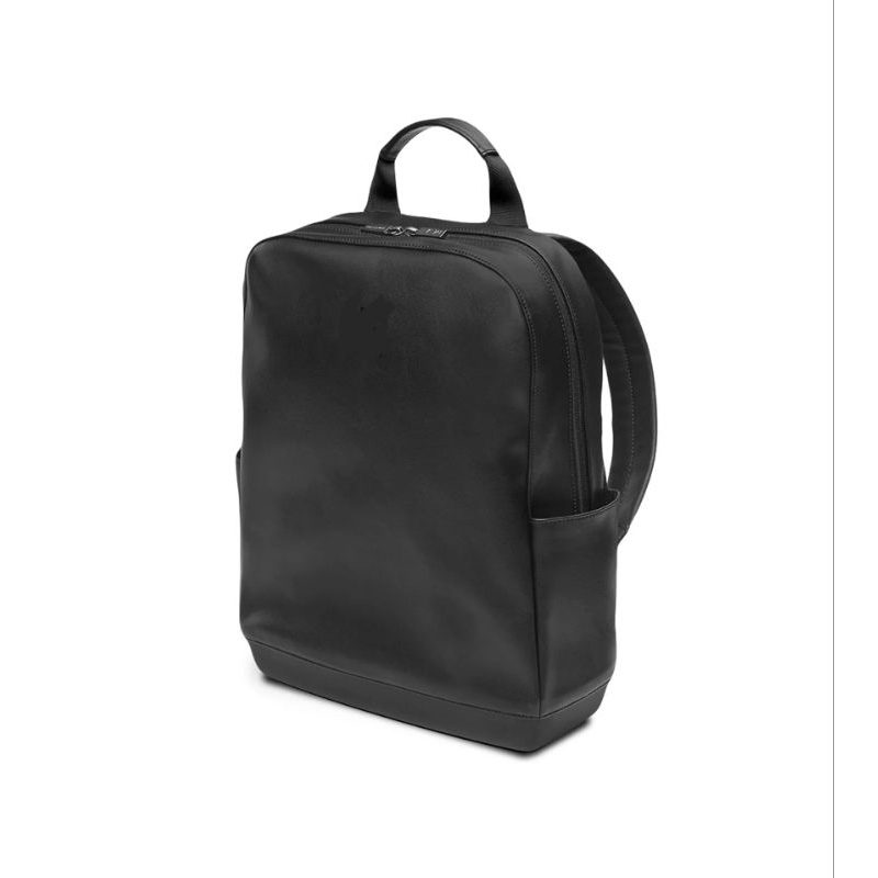 Moleskine Classic Backpack/Bagpack Black Leather (tas ransel pria/tas punggung pria)