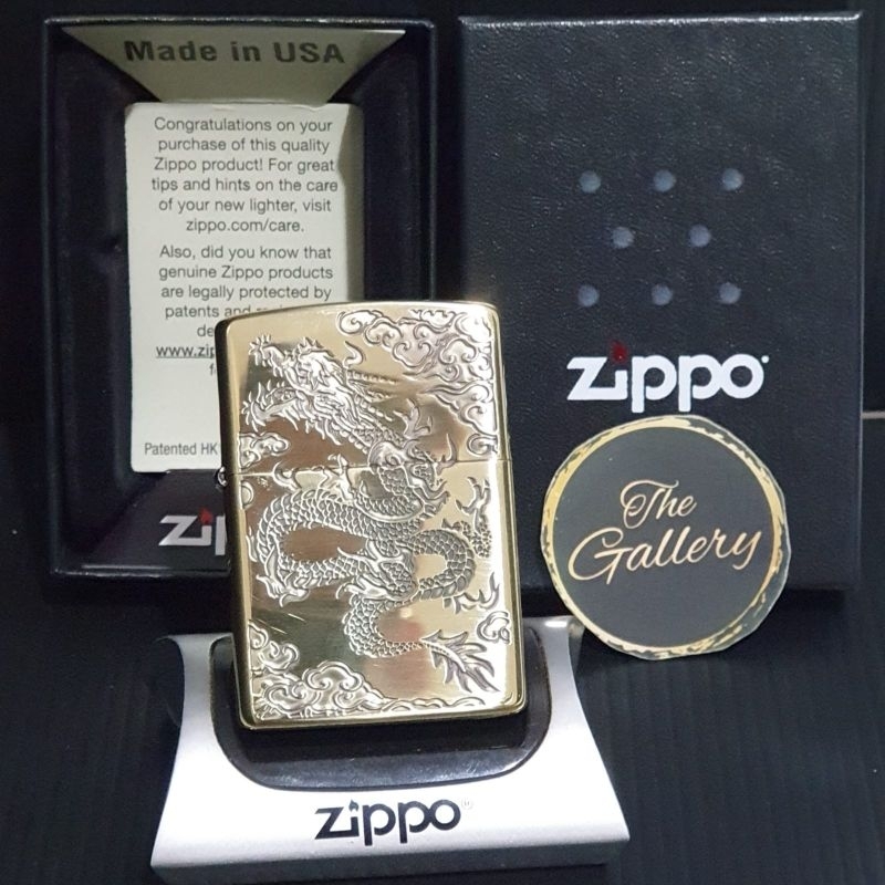 ⭐⭐⭐⭐⭐ ZA-3-35C ORIGINAL ZIPPO GOLDEN CHINESE DRAGON JAPAN EDITION