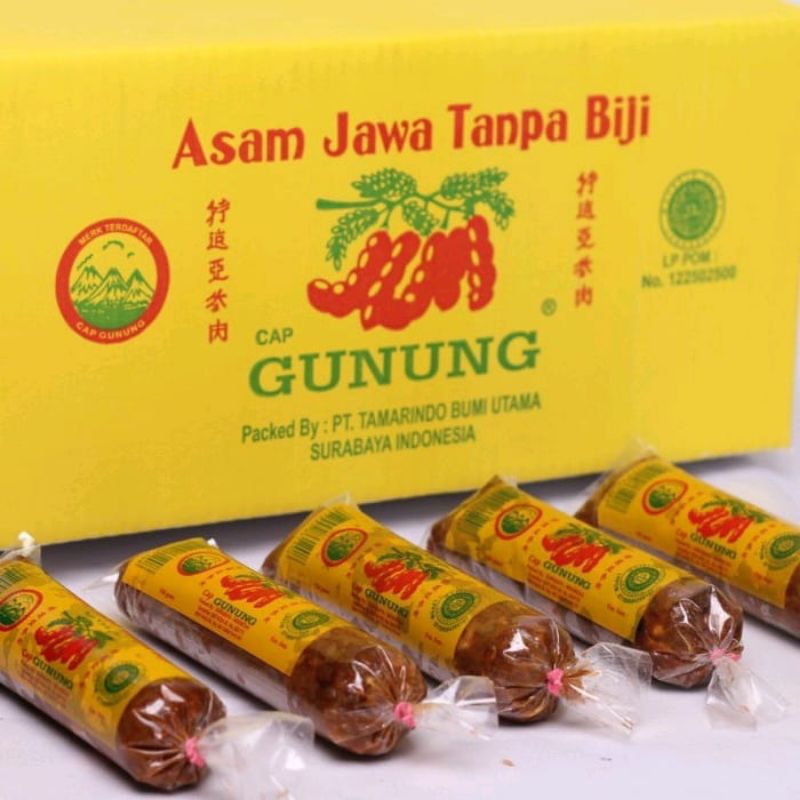 

Asam Jawa Tanpa Biji Cap Gunung 250gr