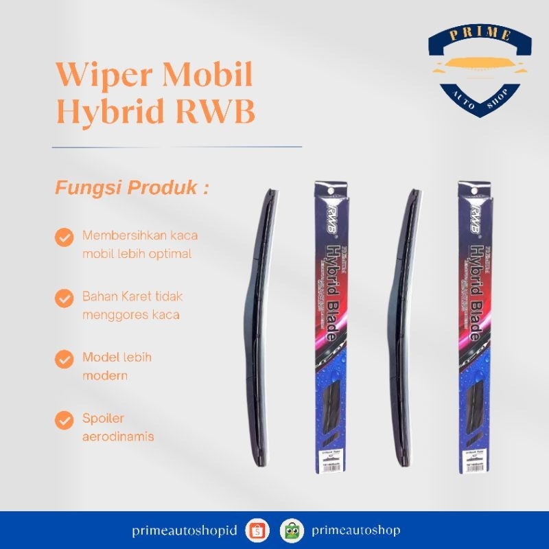 Wiper Mobil RWB Hybrid / Wiper Hybrid RWB / Wiper Hybrid Universal
