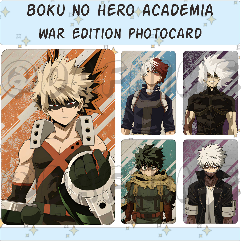 BOKU NO HERO ACADEMIA WAR EDITION PHOTOCARD ANIME