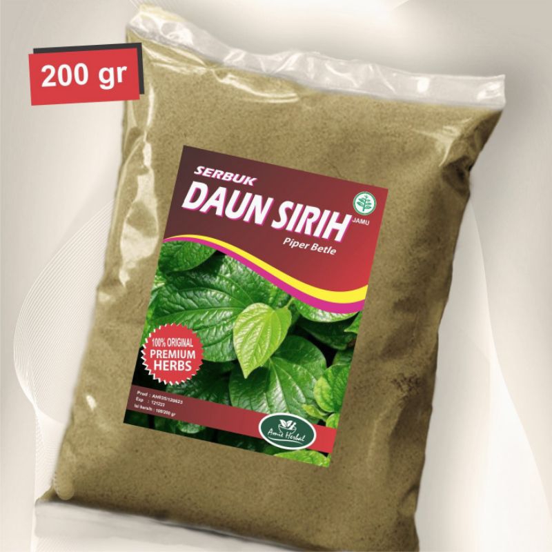 

Bubuk Daun Sirih Hijau/Piper Betle. Organic Herb, 250 gram.