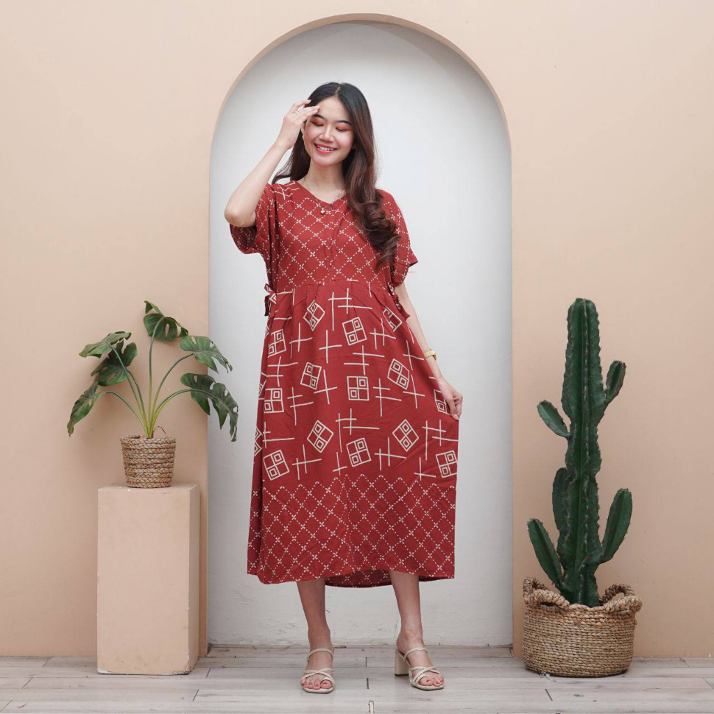 Jinja Dress Chibi Rayon Busui | Baju Tidur Wanita Daster Nyaman Kekinian