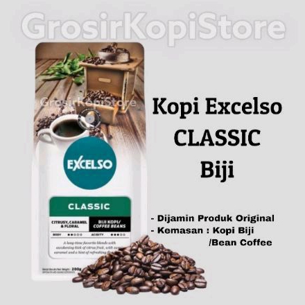 

Kopi Biji Excelso Classic 200g