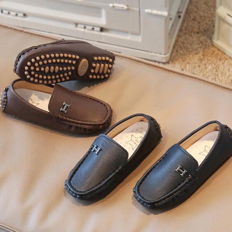 Sepatu Loafers Anak Import Anak Laki-laki Slip On Import