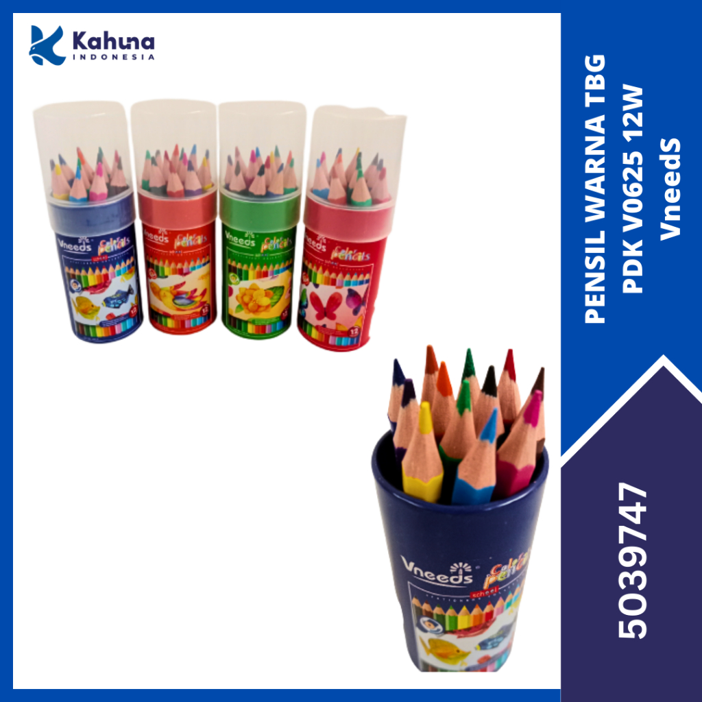 

Pensil Warna Tabung Pendek / Mini V0625 12W VneedS [5039747]