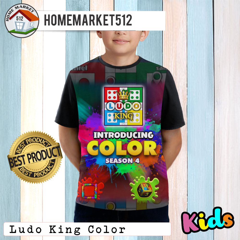 Kaos Anak Ludo King Color Kaos Anak Laki-Laki Dan Perempuan | HOMEMARKET512