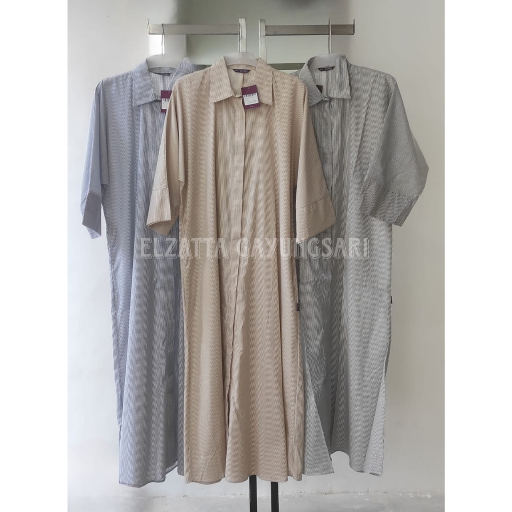 Elzatta Gamis Batwing Katun Stripe