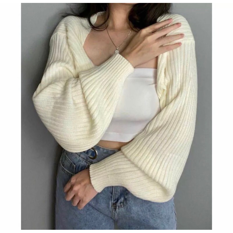 RJT LIAM OVERSIZE CROP CARDIGAN