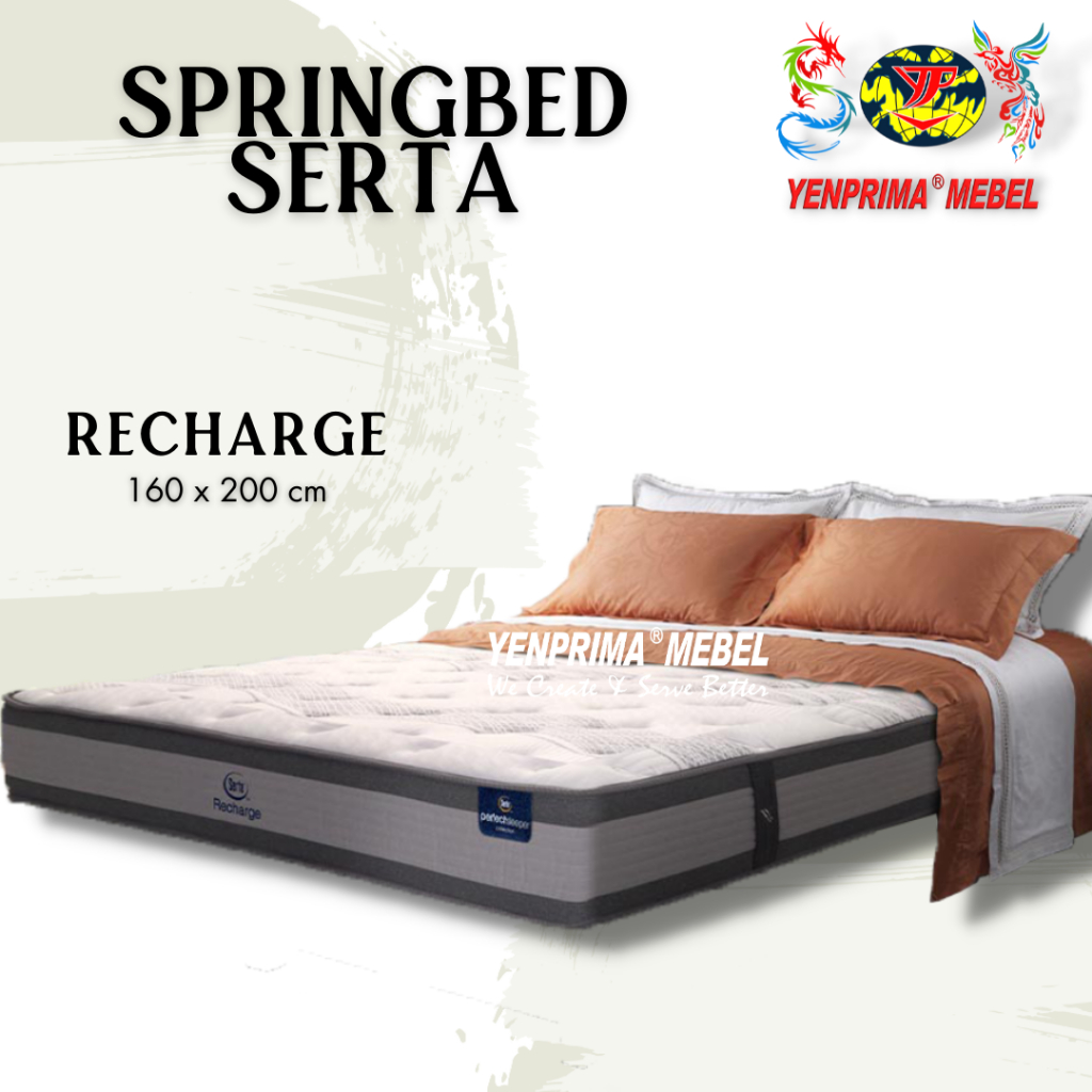 Springbed Serta Recharge 160x200 / Springbed Serta / Springbed Kasur