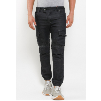 Mopez Denim Cargo Jogger Denim Pants