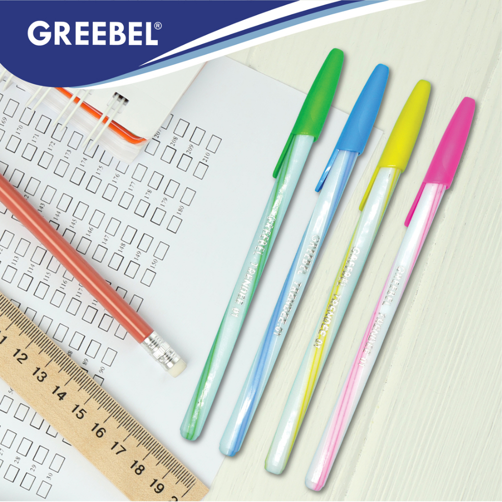 

Bolpen Pulpen Ballpoint Ballpen Hitam Greeble Trendee 01 Black