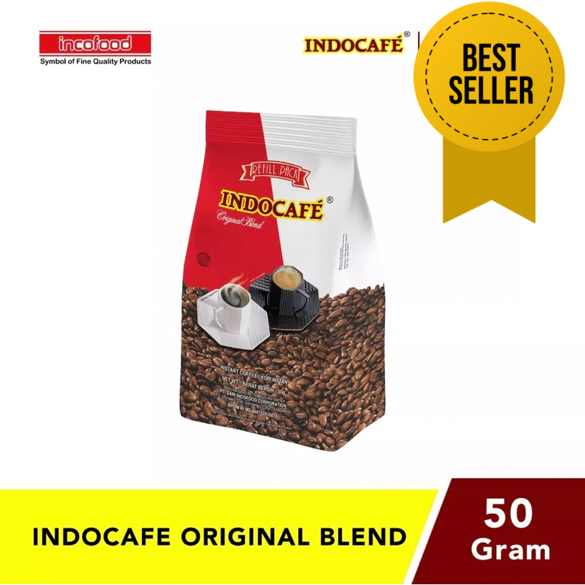 

Indocafe Original Blend Refill / kopi indocafe original blend kemasan 50gr