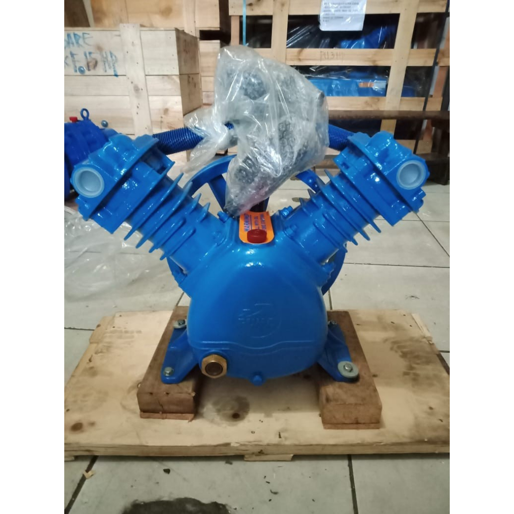 KEPALA KOMPRESSOR BARE KOMPRESOR ANGIN 2 PISTON PUMA 3HP 3PK