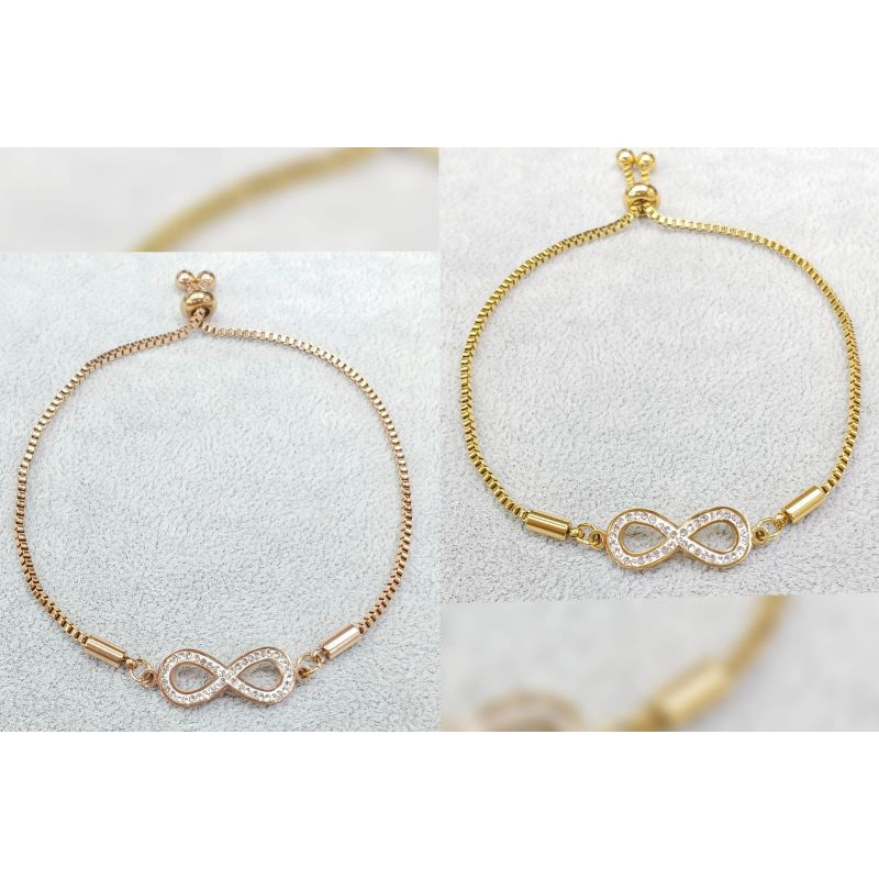 Gelang serut fashion titanium anti karat anti luntur