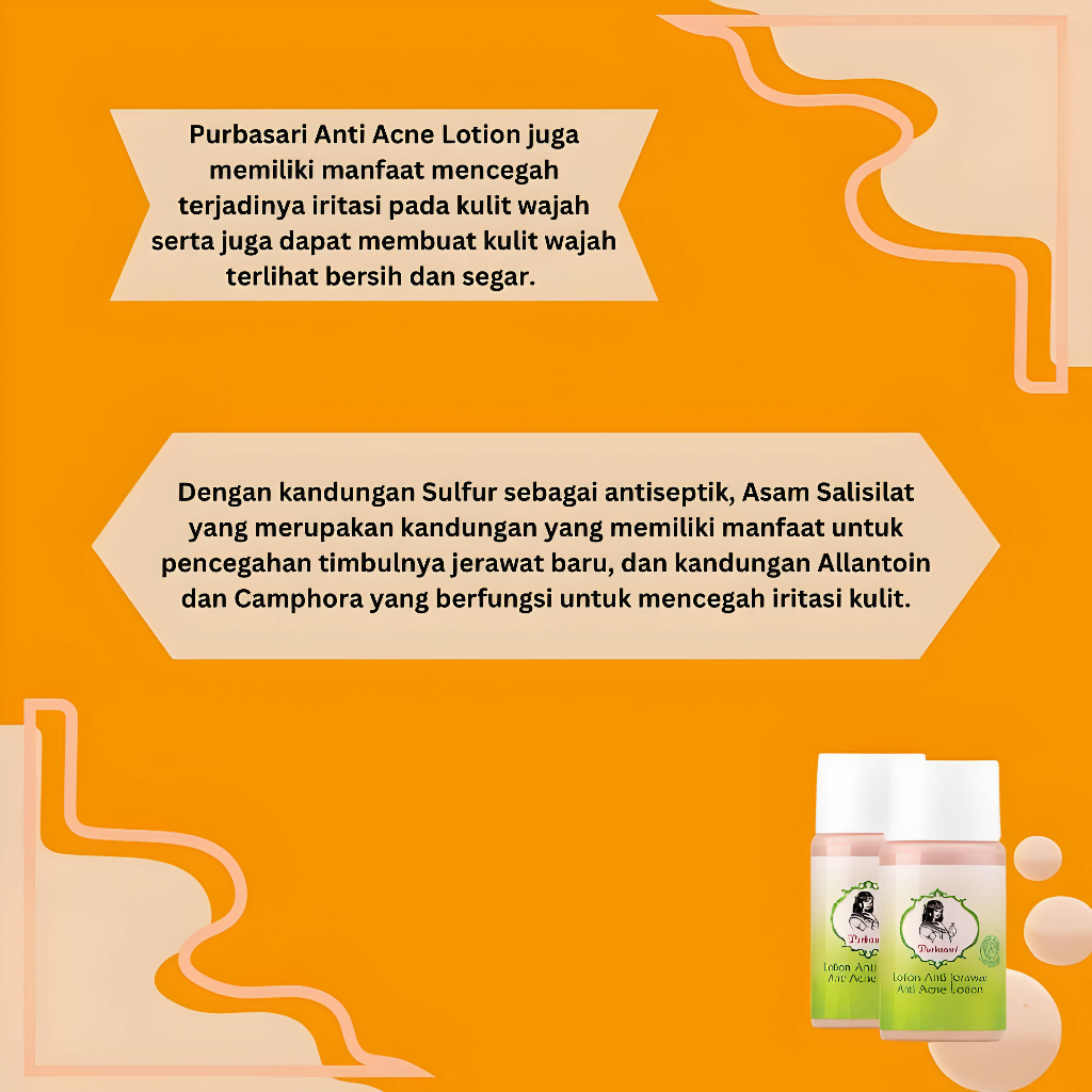 Purbasari Lotion Anti Jerawat 25 mL / Purbasari Krim Khusus Jerawat / Reseller Asli Murah Aman BPOM