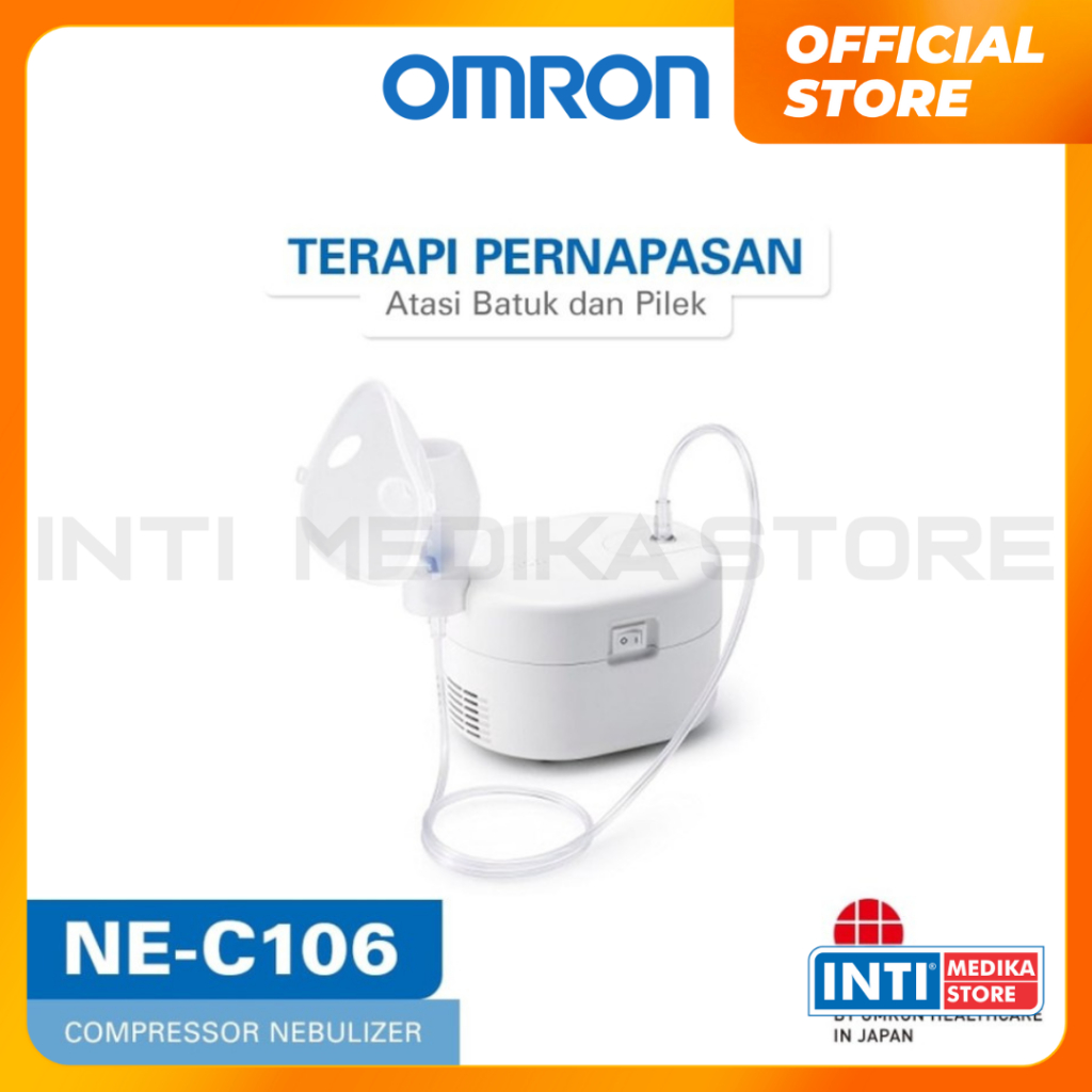 OMRON - Nebulizer Compressor NE C106 | Alat Terapi Uap Pernafasan