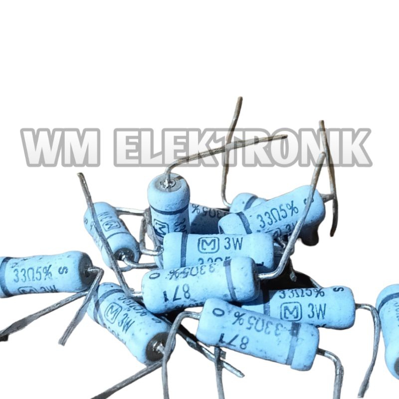 10pcs Resistor 33ohm 3watt japan Resistor 33R 3watt japan