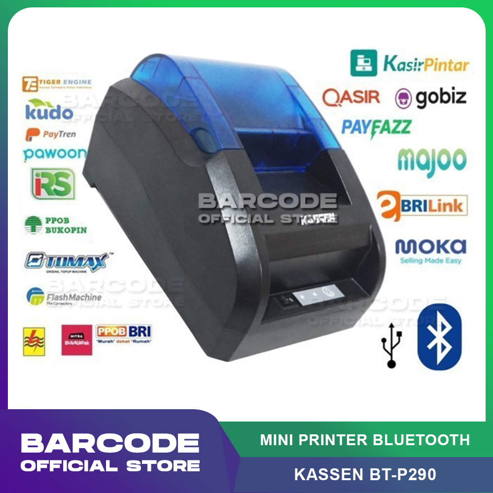 MINI PRINTER BLUETOOTH KASSEN BTP-290 PPOB BRI LINK MOKA POS THERMAL
