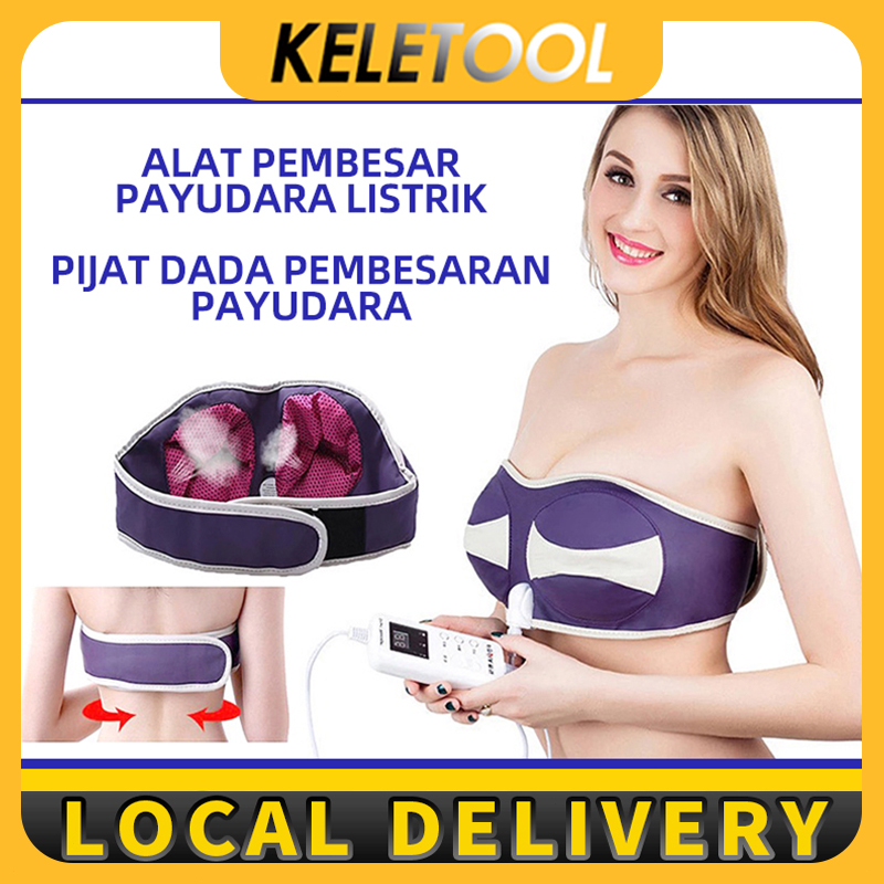 Alat Pembesar Payudara Listrik/Alat Pijat Payudara Pijat Dada Pembesaran Payudara Bra Bergetar Ajaib