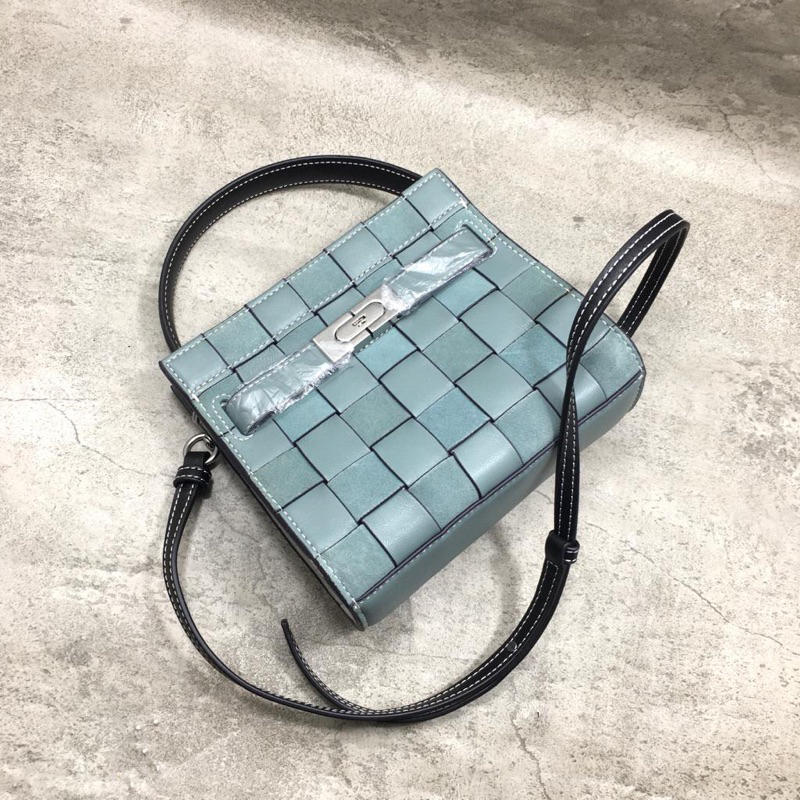 TB Lee Radziwill Woven Petite Double Bag