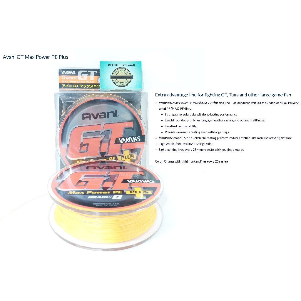 SENAR PE VARIVAS AVANI GT MAX POWER PE PLUS X8 300M