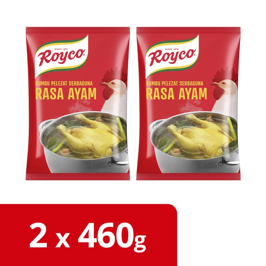 

Royco Bumbu Penyedap Rasa Ayam Pouch 460g Twin Pack
