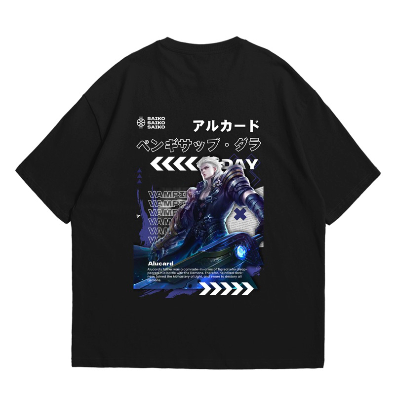 T-SHIRT/KAOS OVERSIZE ALUCARD SKIN EPIC MOBILE LEGEND