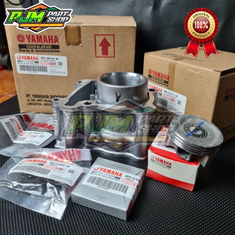 Blok Paket Piston MX KING VIXION NVA 2015-2016 2PV ORI Original YGP - Cylinder Block