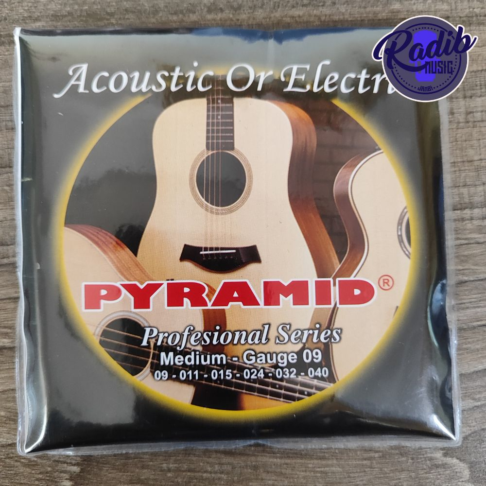 senar gitar akustik piramid 09 1 set