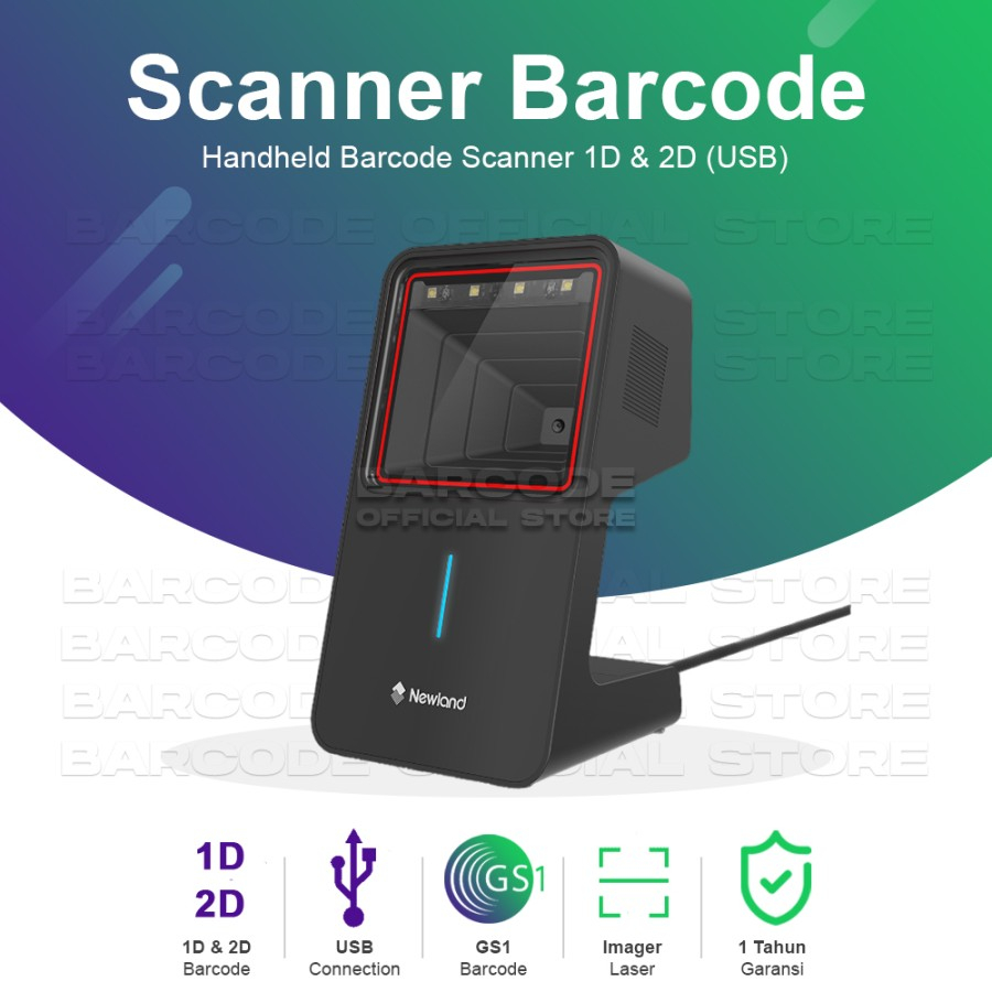 Handheld Barcode Scanner Newland NLS-FR4270 Mobile Payment Ritel Swalayan Supermarket