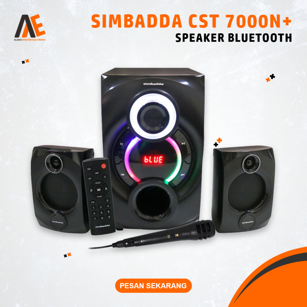 Speaker Bluetooth Simbadda CST 7000N+ Karaoke TV Komputer PC Laptop HP