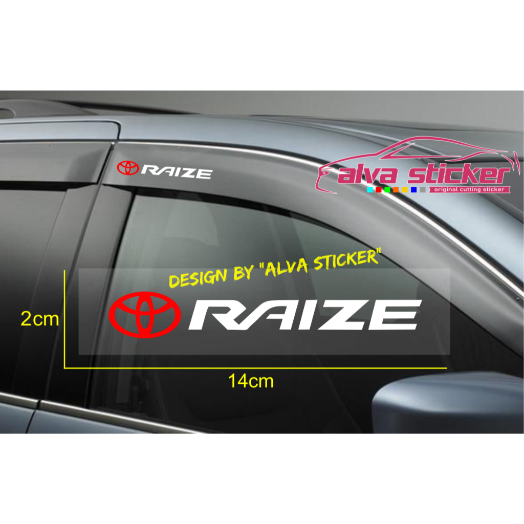 hot promo sticker raize gr sport stiker talang air mobil toyota raize 2 buah stiker keren