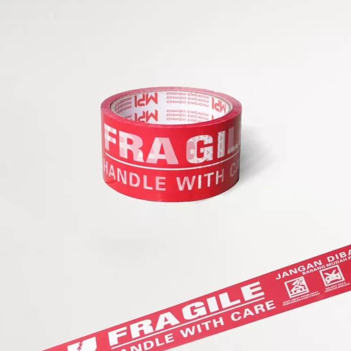 

lakban fragile 48 x 100 yardwarna merah jangan dibanting
