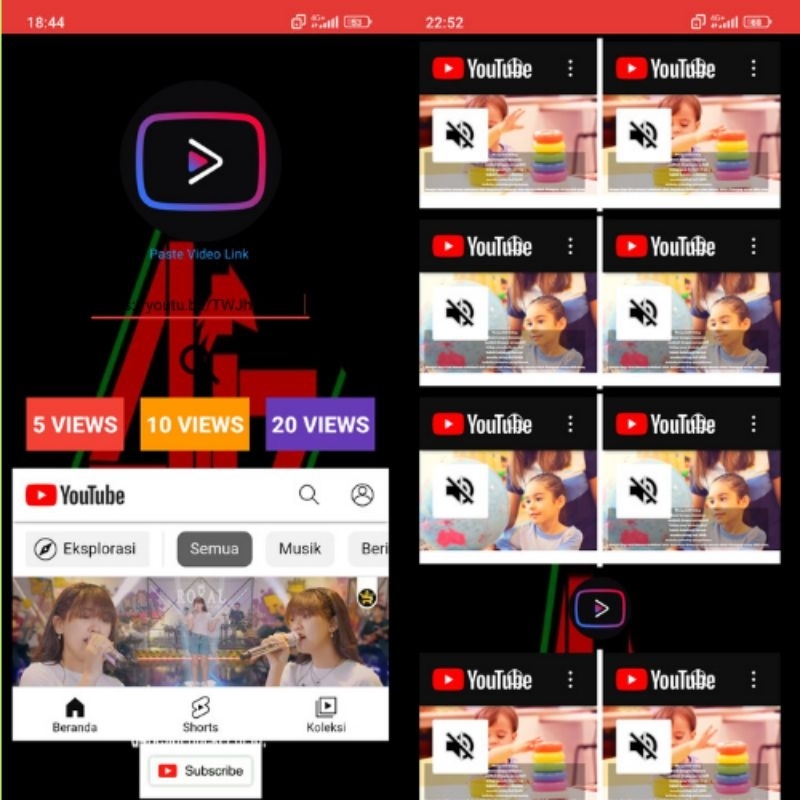 Aplikasi penambah view YouTube apk viewers jamTayangg