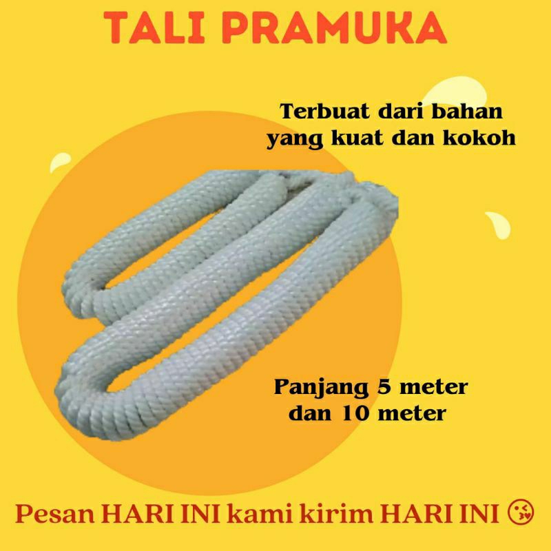 

PROMOO TALI PRAMUKA 10 METER / TALI MARLON/ TALI OUTDOOR