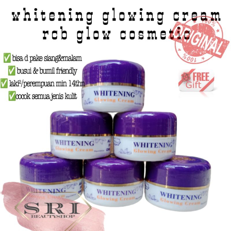[ COD ] RCB GLOW WHITENING CREAM BPOM CREAM 2 IN 1 CREAM SIANG MALAM