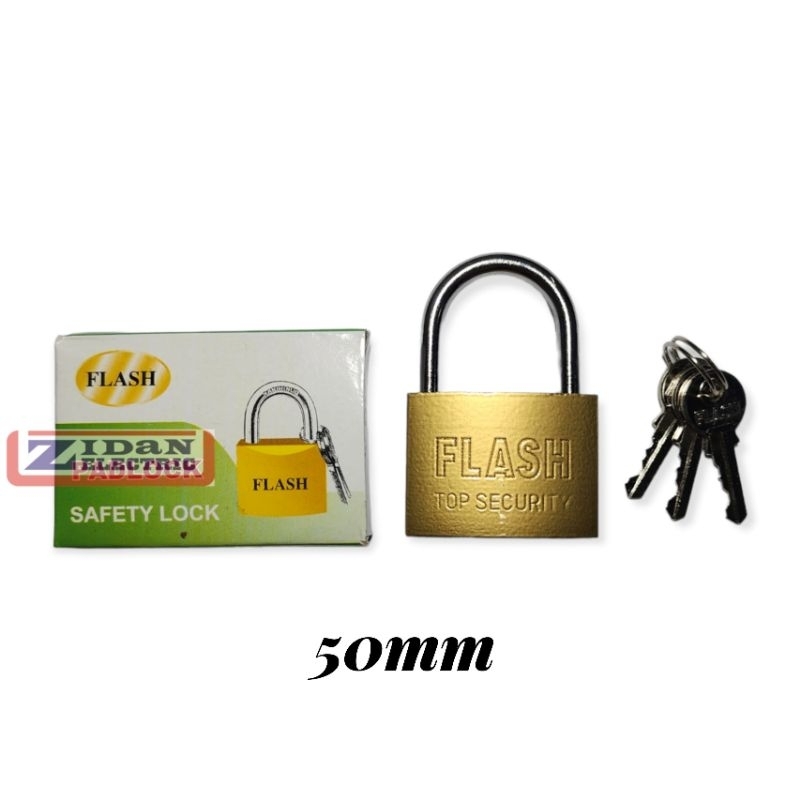 Gembok Kuning 50mm / Gembok Koper 50mm / Gembok Pagar 50 mm